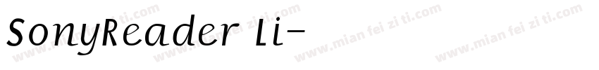 SonyReader Li字体转换